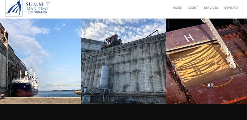 13. Summit Maritime Corporation - Great Marine Website Examples