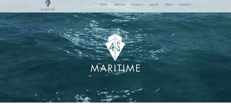 14. 4S Maritime - Great Marine Website Examples