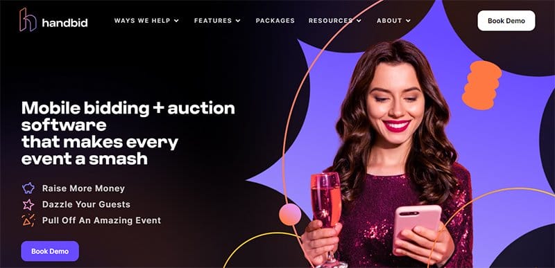 14. Handbid - Great Auction Websites Example