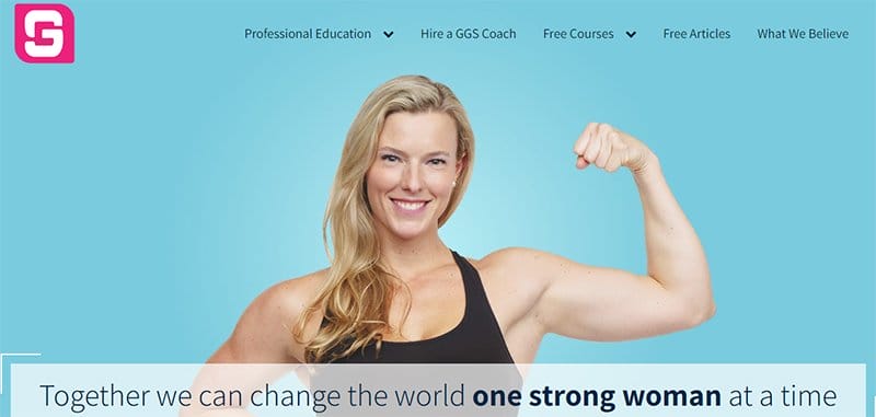 16. Girls Gone Strong - Best Training Websites Example
