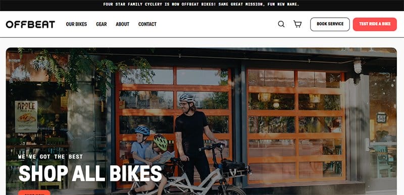 16. Offbeat Bikes - Best Linear Website Examples For Design Inspiration