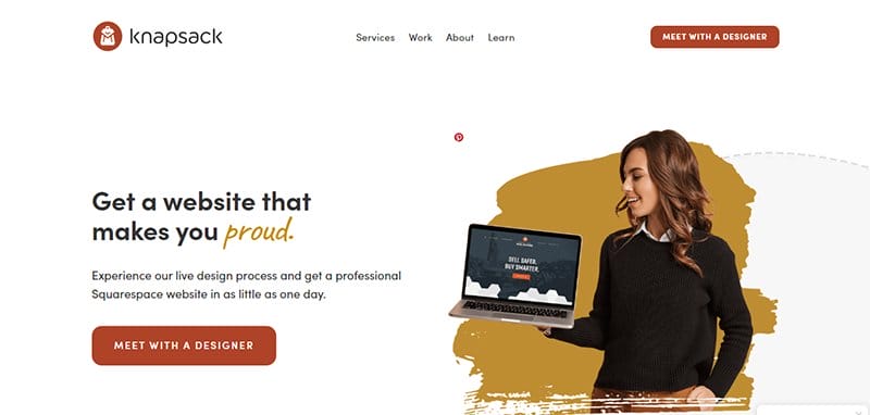 2. Knapsack Creative Co - Best Linear Website Examples For Design Inspiration