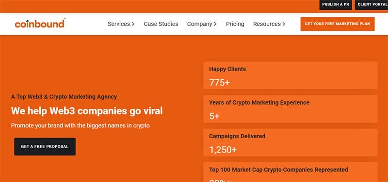 20. Coinbound - Best Crypto Website Designs For Your Inspiration