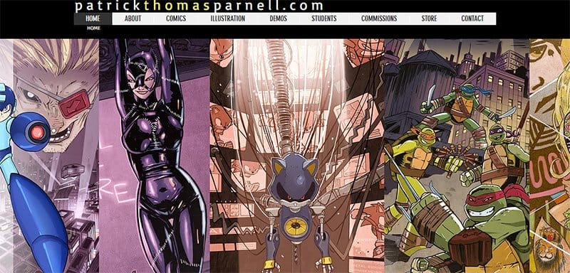 20. Patrick Thomas Parnell - Best Wix Portfolio Examples