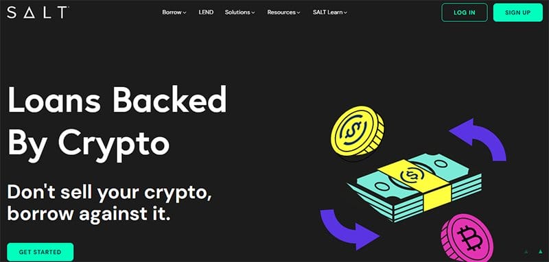 21. SALT Lending - Best Crypto Website Designs For Your Inspiration