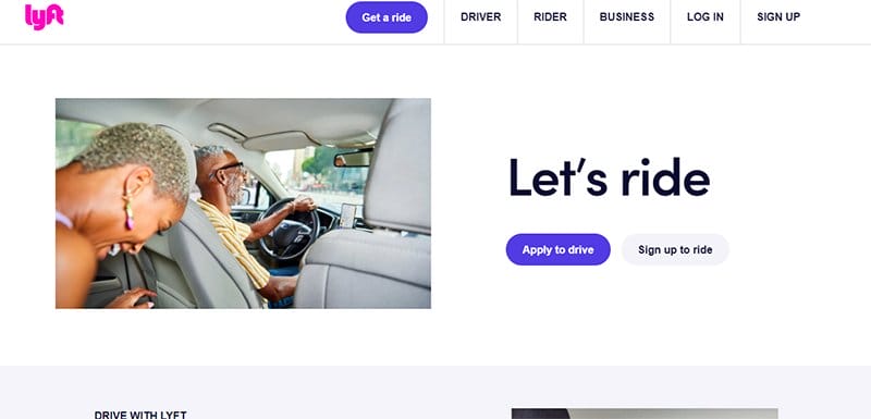 22. Lyft - List of Big Companies That Use Wix Example