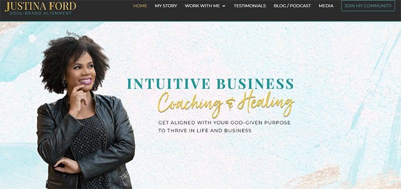24. Justina Ford - Best Training Websites Example