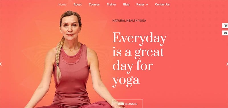 25. Yogger - Best Training Websites Example
