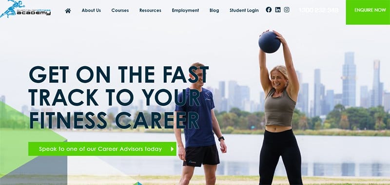 29. The Australian Fitness Academy - Best Training Websites Example