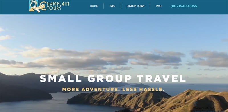3. Champlain Tours - Most Beautiful Vacation Rental Websites
