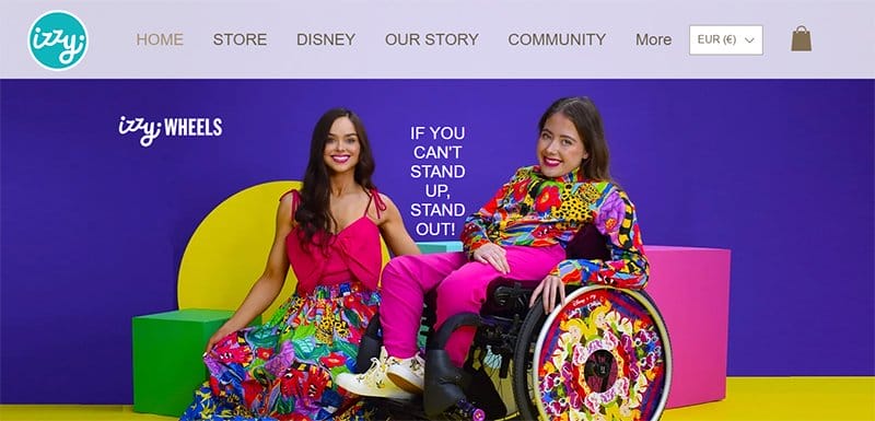 3. Izzy Wheels - Excellent Website Redesign Example After