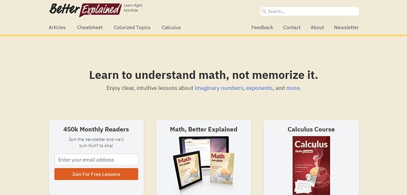 32. Better Explained - Best Training Websites Example