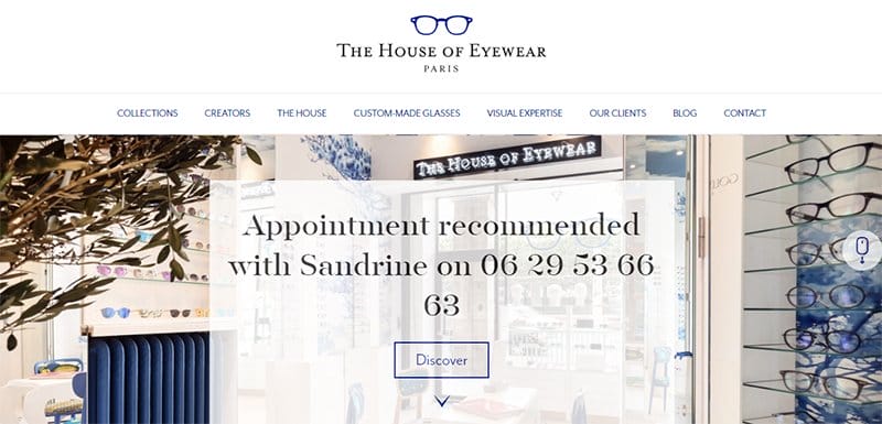 39. The House of Eyewear - Best Award-Winning Websites For Design Inspiration Example