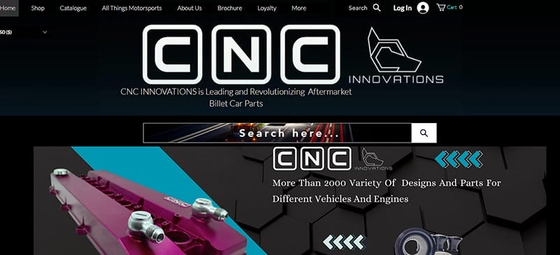 4. CNCC INNOVATIONS - Best Manufacturing Website Example