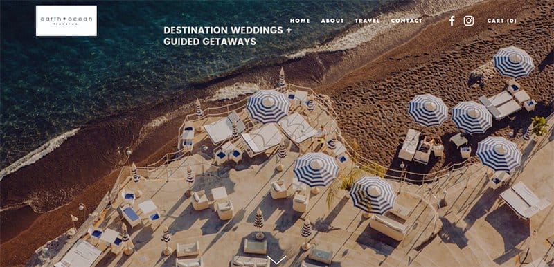 4. Earth + Ocean Travel Company - Most Beautiful Vacation Rental Websites