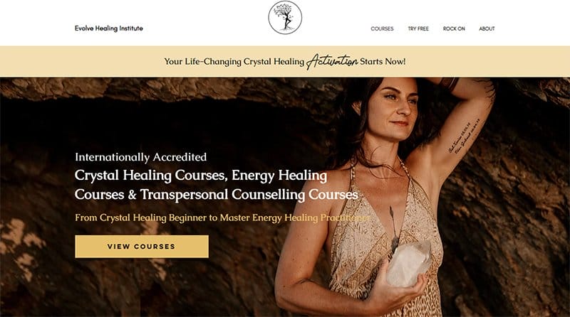 4. Evolve Healing Institute - Excellent Website Redesign Example Before