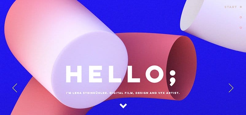 4. Lena Steinkuhler - Best Linear Website Examples For Design Inspiration