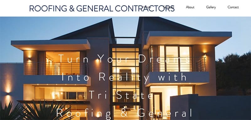 4. Tri-State Roofing and General Contractors - Best Roofing Website Design Examples