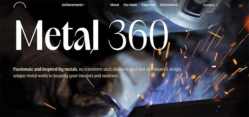 41. Metal 360 - Best Award-Winning Websites For Design Inspiration Example