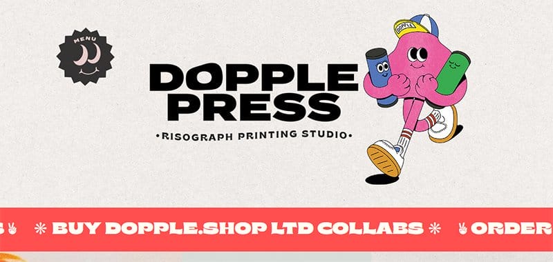 42. Dopple Press - Best Award-Winning Websites For Design Inspiration Example