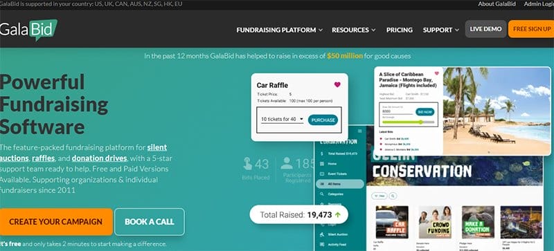 5. Galabid - Great Auction Websites Example