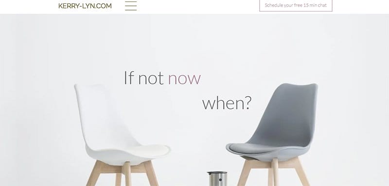 6. Kerry Lyn - Gray Websites with Neutral Color Schemes Example