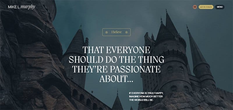 6. Mike L. Murphy - Best HTML Websites Example