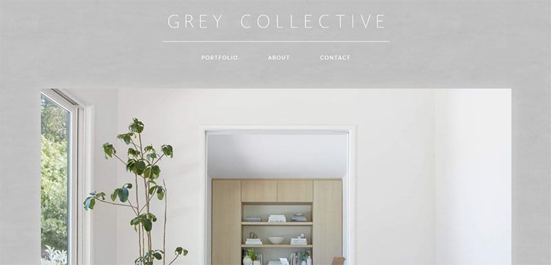 7. Grey Collective - Gray Websites with Neutral Color Schemes Example