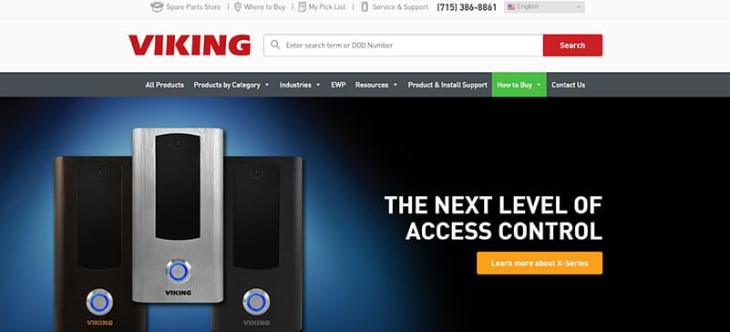 7. Viking Electronics - Best Manufacturing Website Example