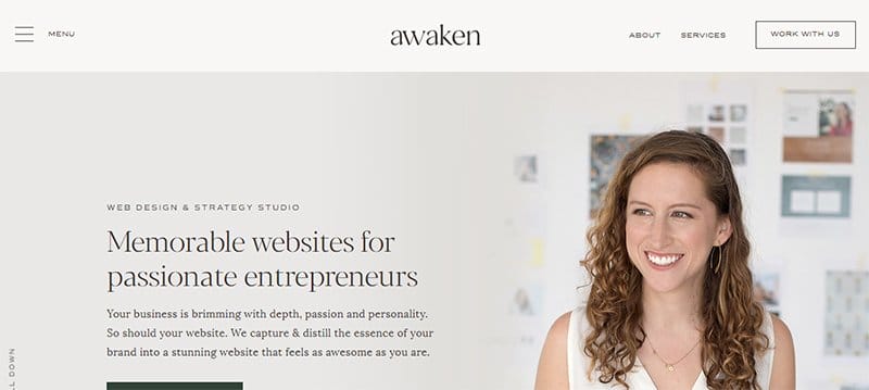9. Awaken Studio - Gray Websites with Neutral Color Schemes Example