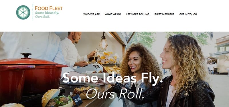 9. Food Fleet - List of Big Companies That Use Wix Example