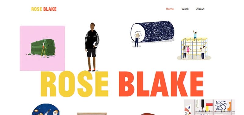 9. Ross Blake - Examples Of Cartoonist Websites & Portfolios