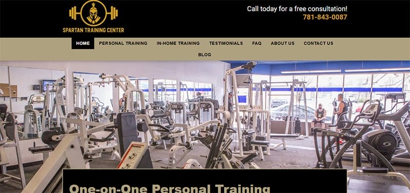 9. Spartan Training Center - Best Training Websites Example