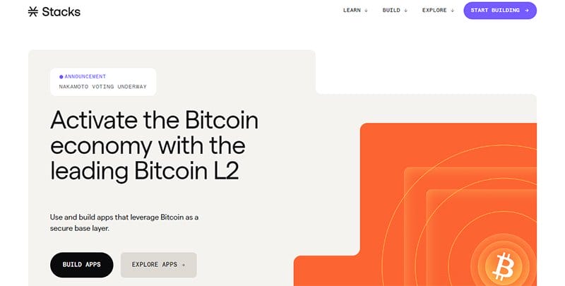 9. Stacks - Best Crypto Website Designs For Your Inspiration