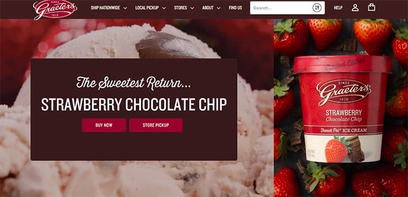 10. Graeter's Ice Cream - Best Looking Ice Cream Websites to Check Out