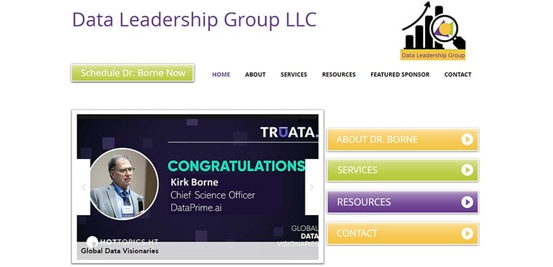 11. Data Leadership Group - Data Analytics Portfolio Example