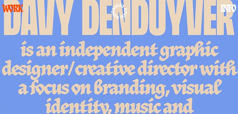 11. Davy Denduyver - Inspiring Art Director Portfolio Example