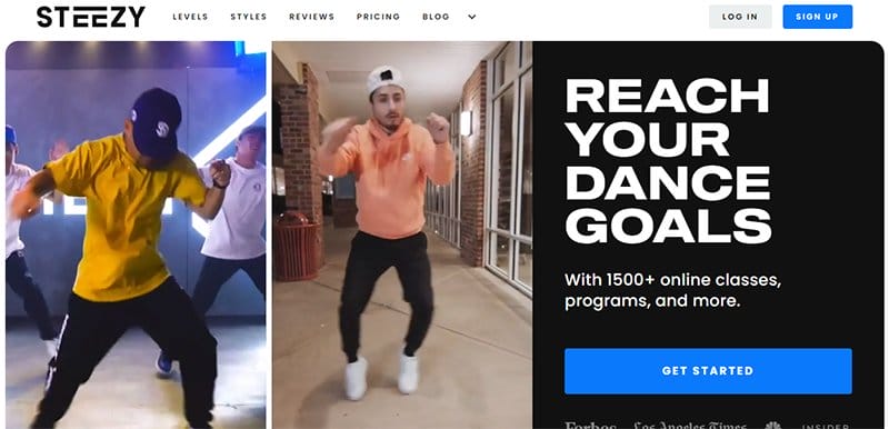 12. STEEZY Studio - Best Dance Studio Web Design Idea