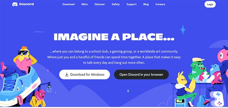13. Discord - Futuristic Website Design Example