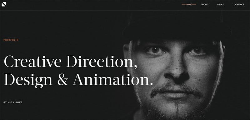 13. Nick Boes - Inspiring Art Director Portfolio Example