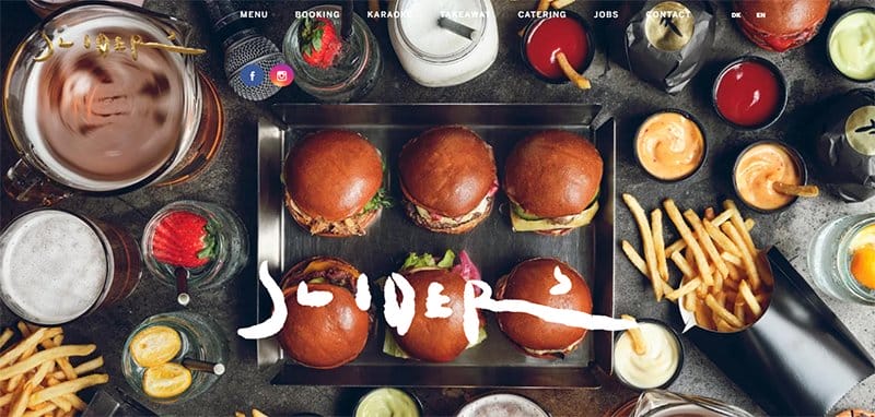 13. SLIDERS Copenhagen - Best Franchise Website Designs