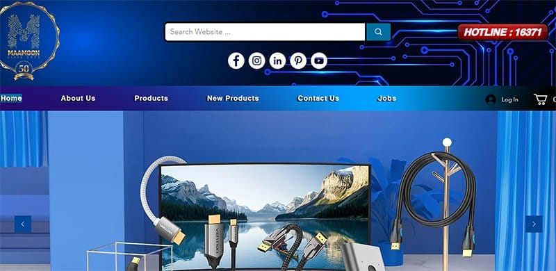 14. Maamoon - Great Electronics Website Examples