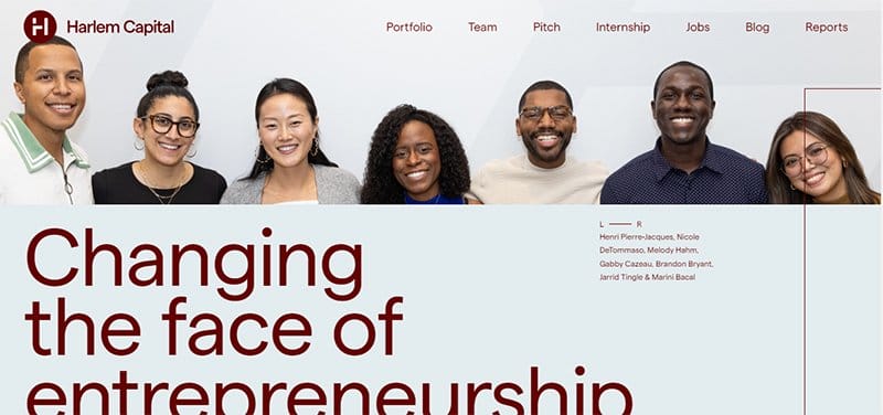 15. Harlem Capital - Best Examples of Venture Capital Website Design