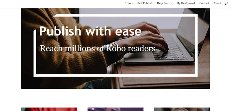 15. Kobo Writing Life - Best Publisher Websites Example