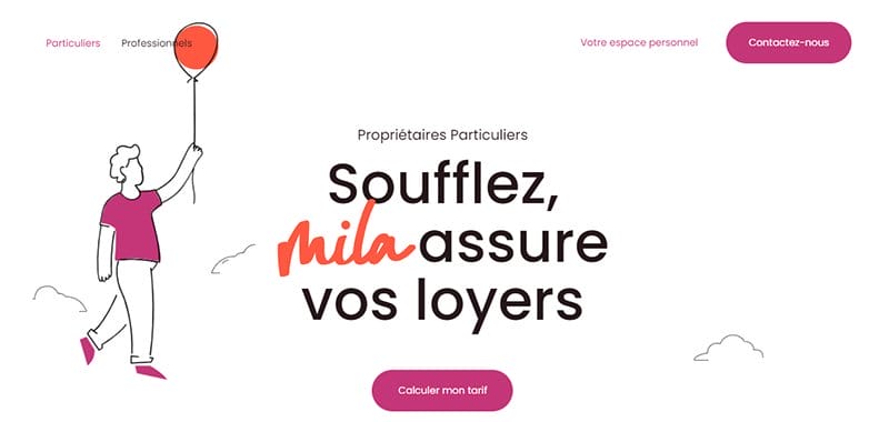 15. Mila - Amazing Flat Design Websites