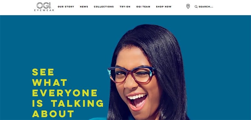 15. OGI Eyewear - Above-the-Fold Content Examples to Inspire