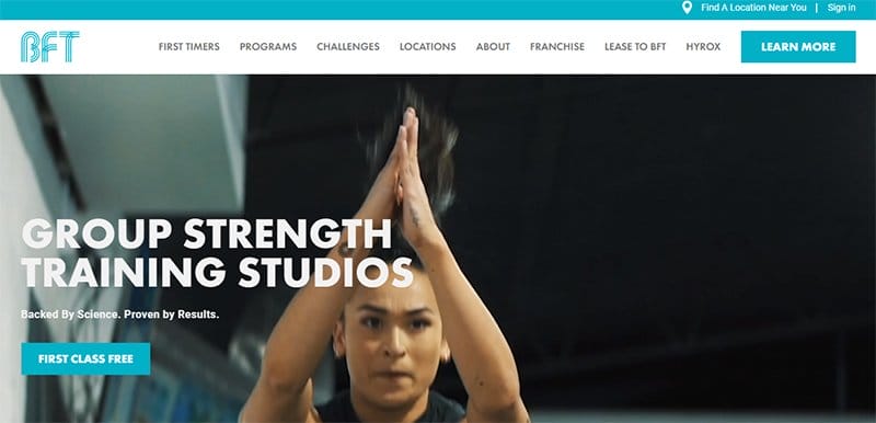 16. Body Fit Training - Above-the-Fold Content Examples to Inspire