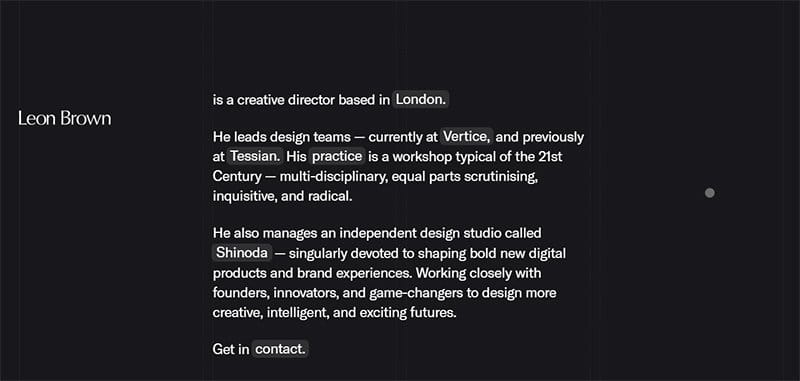 16. Leon Brown - Inspiring Art Director Portfolio Example