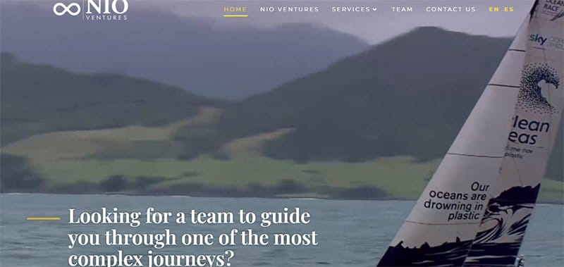 17. Nio Ventures - Best Examples of Venture Capital Website Design