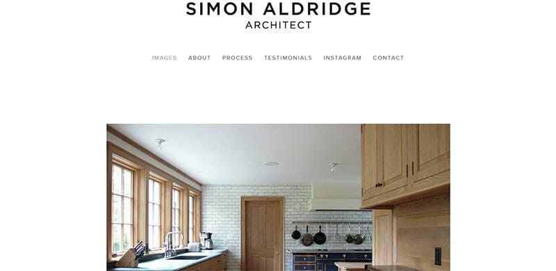 17. Simon Aldridge Architect - Best Architecture Portfolio Websites